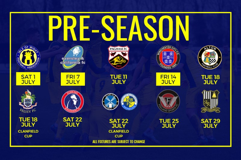 Moneyfields FC, 202324 PreSeason Friendly Dates Announced